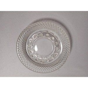 Vintage Best Western‎ Motels Clear Glass 5" Round Hobnail Ashtray